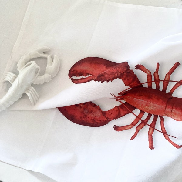 tea towel LOBSTER*Geschirrtuch 100% Baumwolle 50cmx70cm Hummer