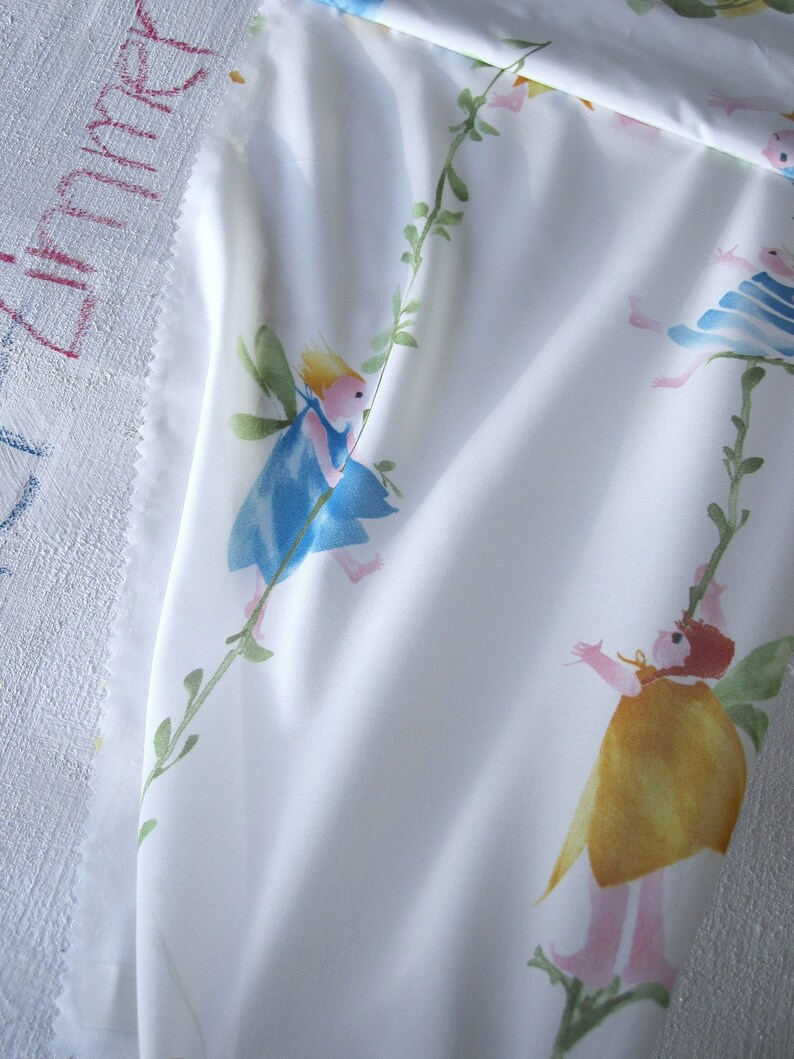 SALE/% LILITH Meterware Voile fabric fabric tissu elves elves elves children nursery Nya Nordiska