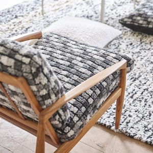 BLENGDALE* Luxury upholstery fabric upholstery 3D fabric Checkerboard Designers Guild 3 colors