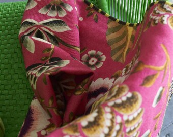 Rose de Damas Cerise 高級ブランケット チェック柄 スロー 100