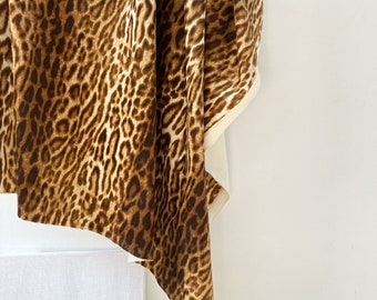 SALE ! REX*100% cotton velvet velvet velor upholstery animal print brown sold by the meter ozelot Nya Nordiska