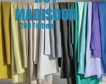 HOT MADISON* 243 Farben Meterware Stoff fabric polstern upholstery Bezug Leinen Chivasso Beispiel pink