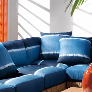 TOC VERS STRIPE* Meterware Bezug outdoor indigo blau polstern upholstery Ralph Lauren