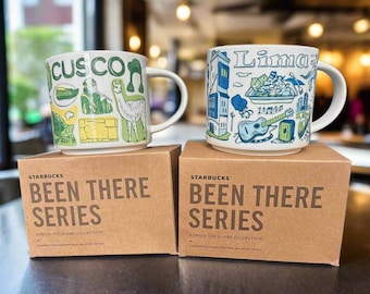 Starbucks Cusco Lima Mug Set Been There Series 14oz Cup New In Box