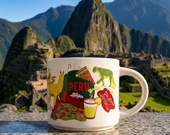 Starbucks Peru Mug – You Are Here Collection, Machu Picchu, Llama Souvenir Cup