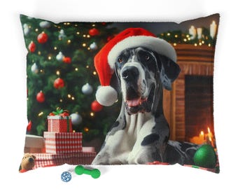 Feestbed voor huisdieren: knus honden- en kattenbed voor kerst