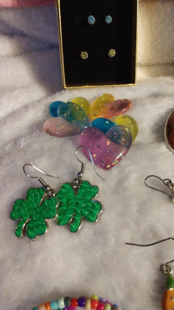 Holiday Jewelry Bundle | Cat Ring, Butterfly Earr… - image 3