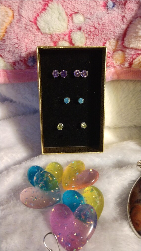 Holiday Jewelry Bundle | Cat Ring, Butterfly Earr… - image 4