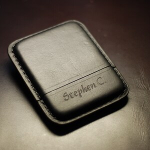 Leather Cigar Case Hand made genuine leather cigar case for five cigars non-standard gift for real men