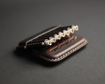 Handmade Leather Cigarette Case, Personalized Tobacco Pouch