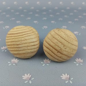 Vintage houten handgrepen, meubelonderdelen van teruggewonnen hout, borstknoppen boerderij, rustiek huis, houten kunstvoorraad, montage, 1,2 inch