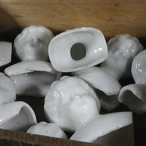 Doll Heads, 10x antique german China heads glazed, Doll head, excavated, Germany, damaged 2.5cm - 5 cm, doll repair, Frozen Charlotte image 9