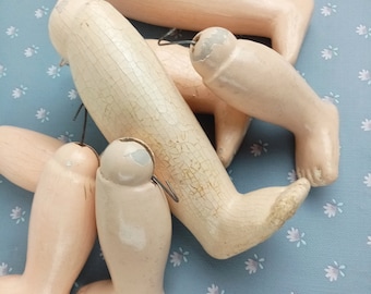 Vintage Doll Body legs, Doll part  Composition, 2x lower legs Art Supply  , Mixed Media Art, Artists supply, Doll repair