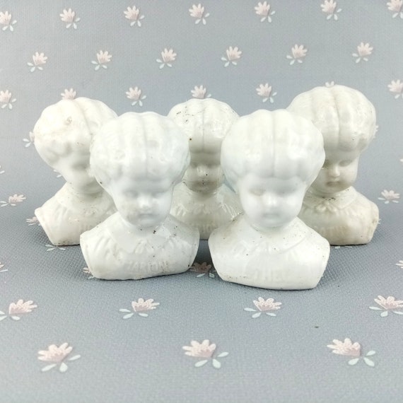 China Doll head, Pet Name - choose from the List , antique german glazed porcelain shoulder head, doll head , Germany, not perfect,