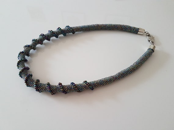 Collier, Collier Multicolore, Collier Perles Rocailles Multicolores, Collier Unique Fait Main, Cadeau Pour Femme, Cadeau Pour Elle, Cadeau