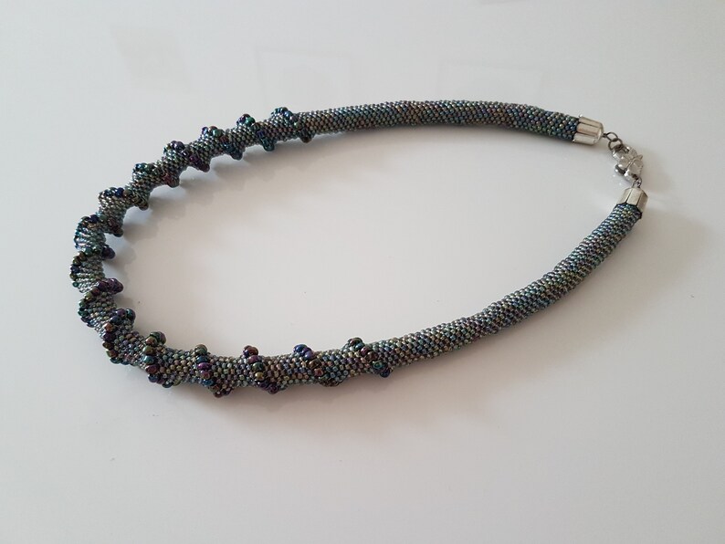 Collier, Collier Multicolore, Collier Perles Rocailles Multicolores, Collier Unique Fait Main, Cadeau Pour Femme, Cadeau Pour Elle, Cadeau
