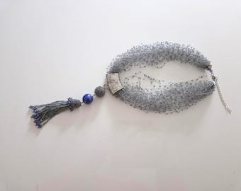 Collier, Collier Multicolore De Perles De Rocailles Et En Verre, Cadeau Pour Femme, Cadeau Unique Fait Main, Cadeau