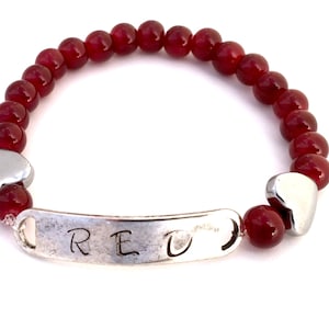 Denken Sie daran, jeder bereitgestellt RED Freitag Perlen Armband Unterstützen Sie unsere Troops Military Support Deployment Geschenk