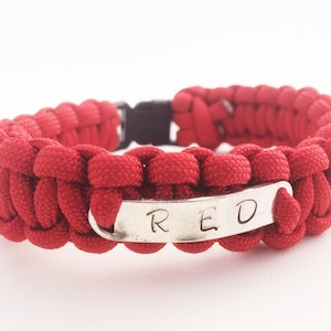 Remember Everyone Deployed R.E.D. Friday paracord bracelet Support our Troops Military Support Deployment Gift image 1