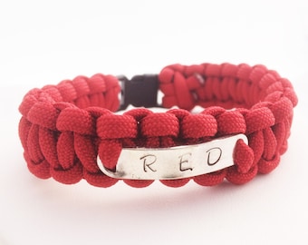 Remember Everyone Deployed R.E.D. Friday paracord bracelet Support our Troops Military Support Deployment Gift