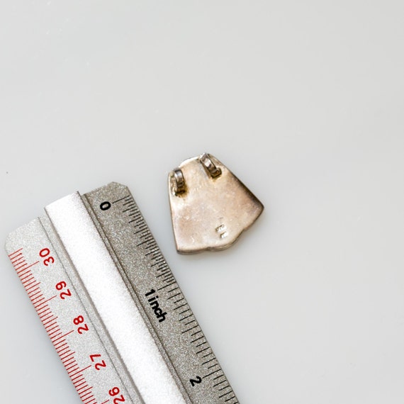 Engravable Opal Pendant Solid Sterling Charm Uniq… - image 3