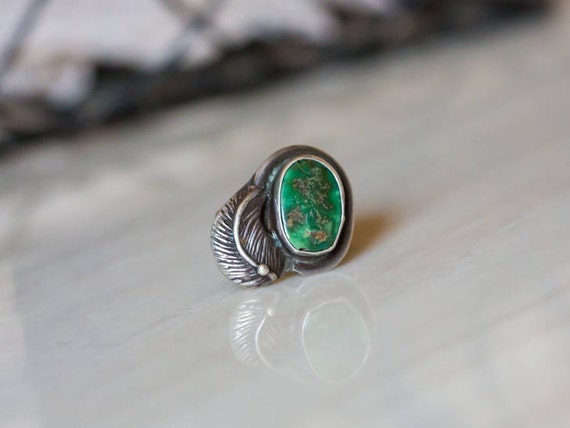 Sterling Ring | Vintage Solid Silver Natural Aged… - image 1