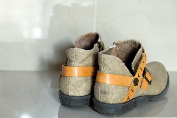 Canvas Boots Western Festival Costume Shoes Count… - image 3
