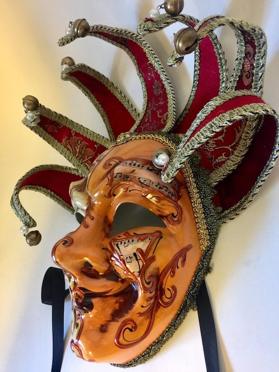 イタリア　ベネチアンマスク　仮面　カーニバル　壁掛け イタリアベネチアンマスク仮面カーニバル壁掛け