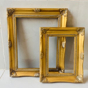 Baroque Frame Rectangular Vintage Wall Decor Ornate Floral Shabby Chic Wedding Victorian Art Deco Antique Portrait Landscape Gallery