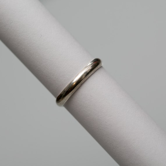 Ring Solid Sterling Silver Serrated Diamond Shape… - image 2