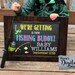 PRINTABLE We're Getting A New Fishing Buddy! Chalkboard Pregnancy ...