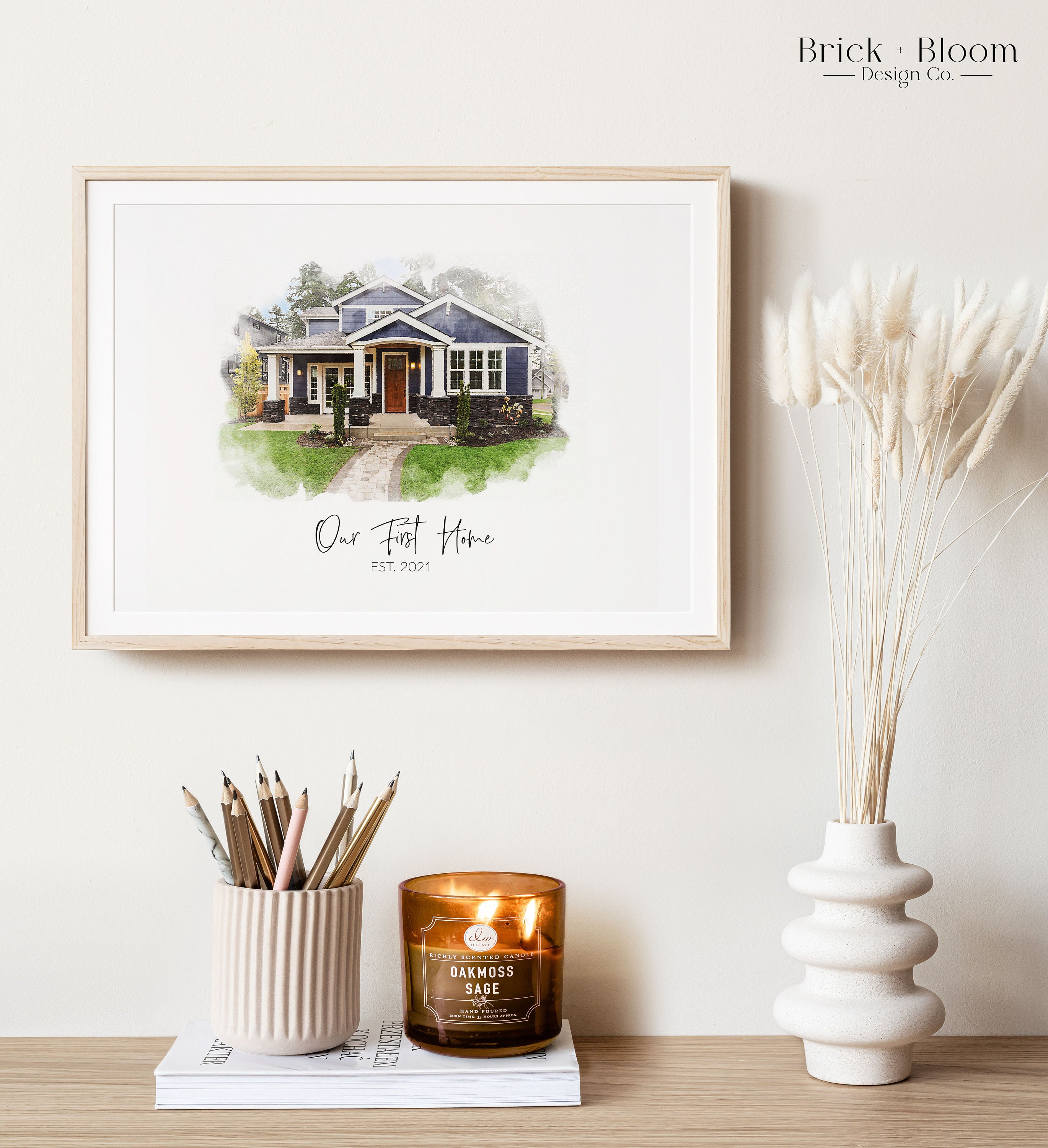 Custom Housewarming Gift | Watercolor House Painting | New Home ...