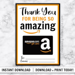 DOWNLOAD IMMEDIATO / Porta carte regalo Amazon "Grazie per essere così straordinario" / Regalo di ringraziamento stampabile / File JPEG digitale per il compleanno dell'insegnante