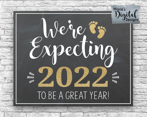 Instant Download We Re Expecting 22 To Be A Great Year Etsy Ireland