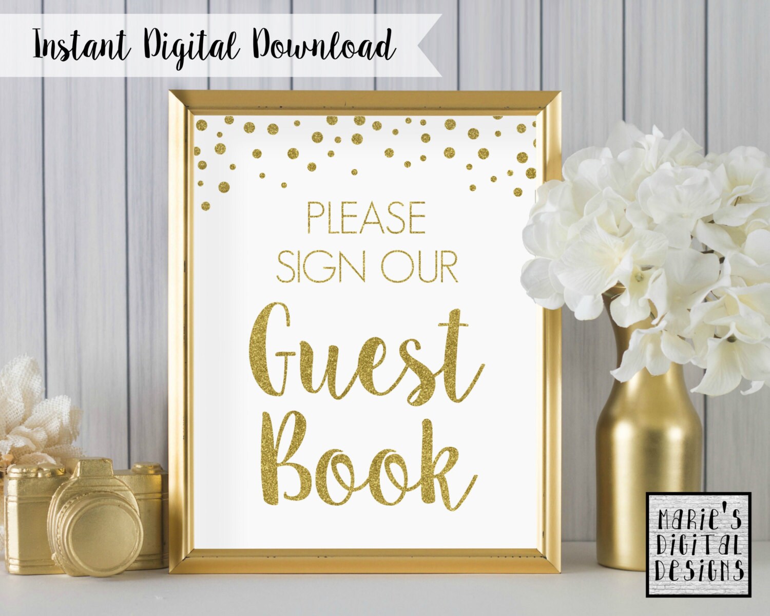 INSTANT DOWNLOAD Printable Please Sign Guest Book Sign / Etsy