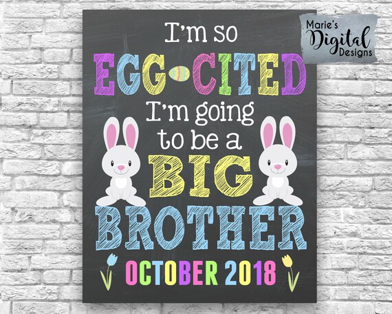 Eggcited Big Brother 2019 Easter T-Shirt For Boys Eggcited Big Brother 2019 Easter T-Shirt For Boys