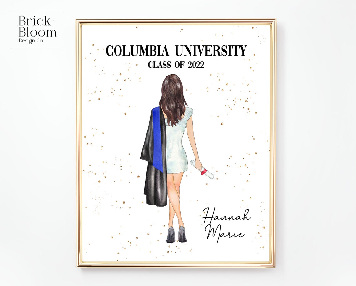 Custom Graduation Portrait | PRINTABLE Personalized Grad Gift ...