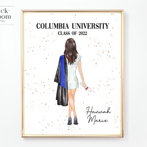 Custom Graduation Portrait | PRINTABLE Personalized Grad Gift ...