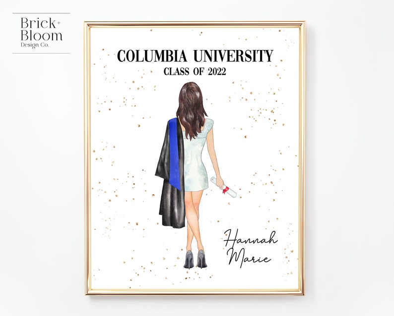 Custom Graduation Portrait | PRINTABLE Personalized Grad Gift ...