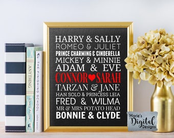 Wedding Subway Art - Etsy