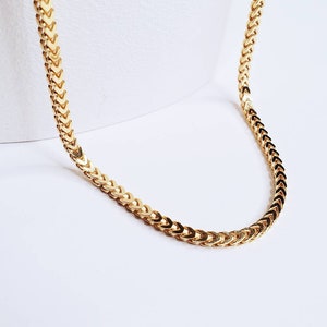 18K Gold Vermeil Franco Chain (2.5 mm) | Gold Filled Chain | Mens Chain | Mens Necklace | Sterling Silver | Mens Jewelry | Chaine