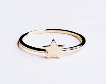 14K Gold Filled Star Ring