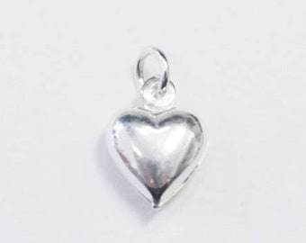 Ciondolo a forma di cuore in argento sterling: ciondolo a forma di cuore