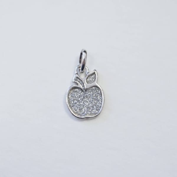 Pomme Sterling Silver Pave Charm