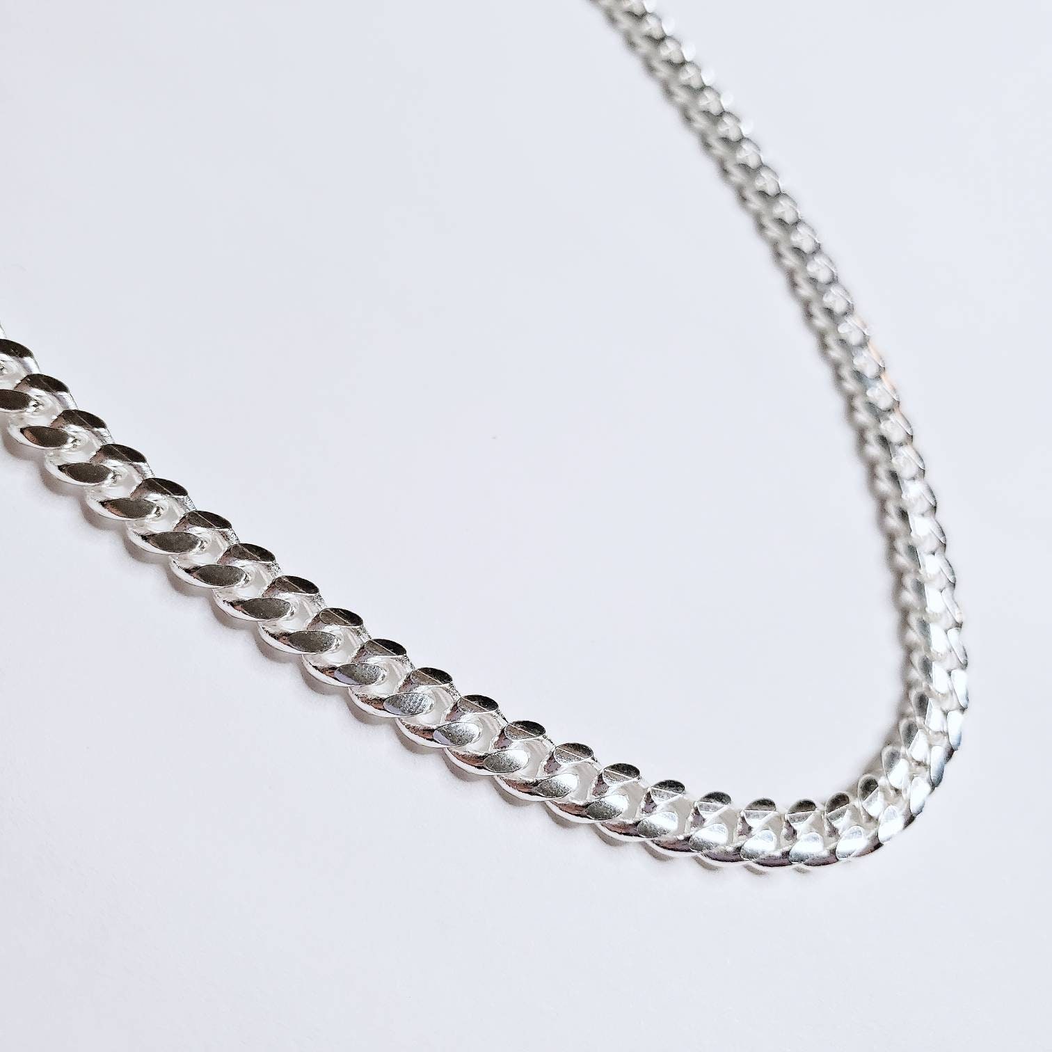 18mm Sterling Silver 925 HEAVY Curb Cuban Chain & Bracelet Silver thick  Chunky Necklace Mens Choker 18 20 22 24 26 30 PURE