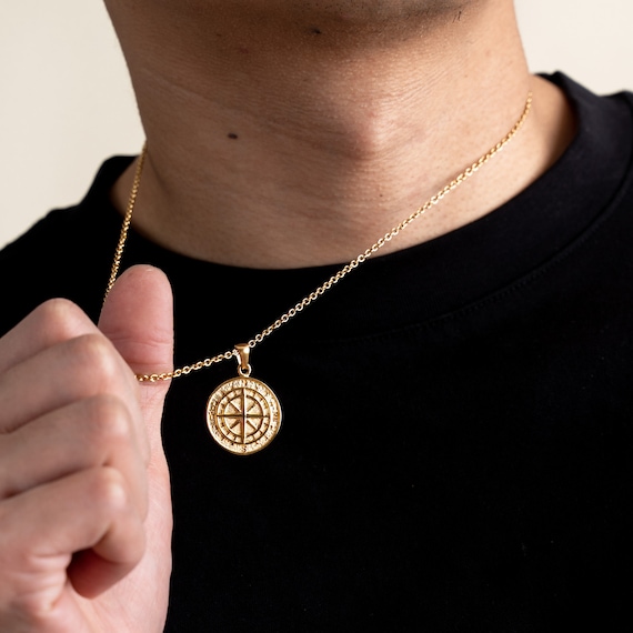 Gold Celestial Compass Pendant Necklace| Astley Clarke
