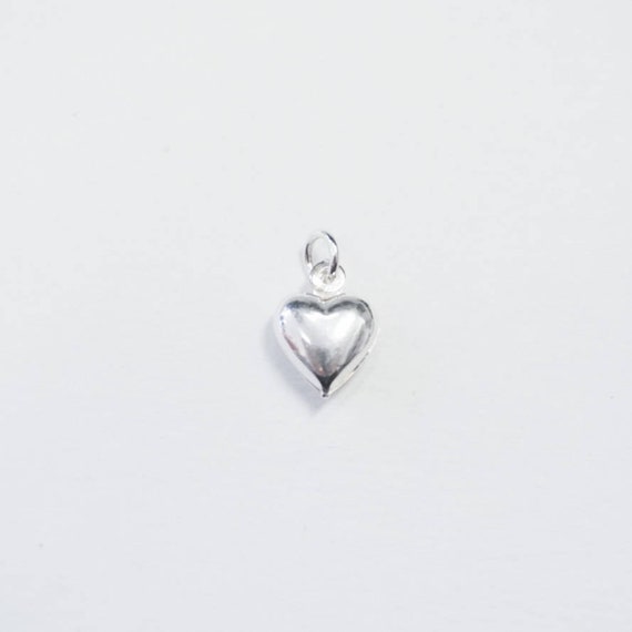 Sterling silver heart charm deals