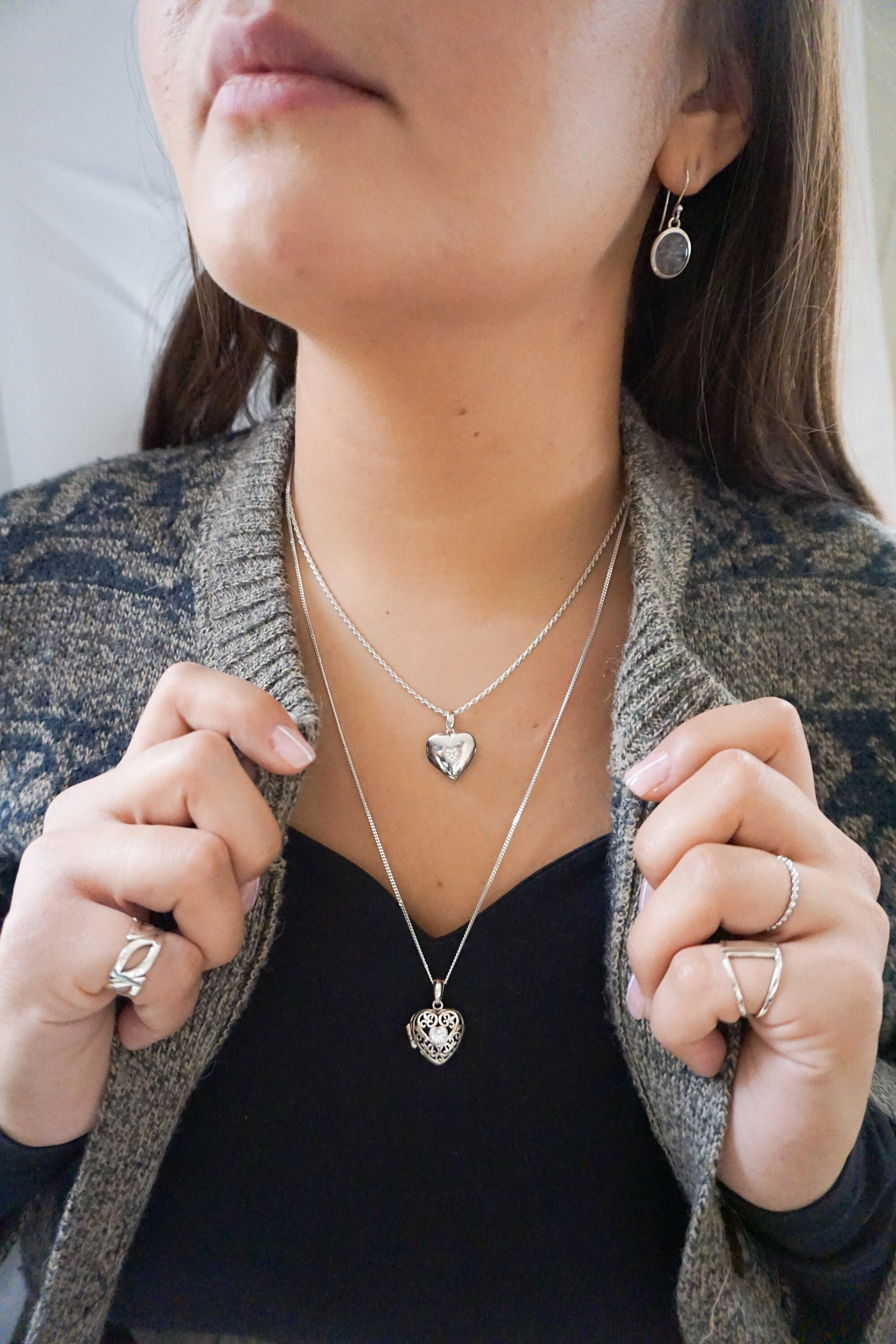 Gold and Diamond Heart Locket Necklace — EF Collection®