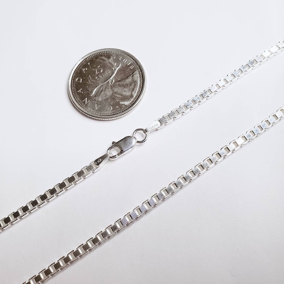 Buy Sterling Silver 2.5mm Box Chain Online in India Etsy
