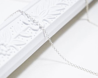 Sterling Silver Rolo Chain (1 mm)